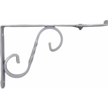 Ayarlı Ferforje Raf Altı No:2 Beyaz 20X15