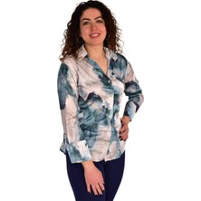 Kadın Saten Uzun Kol Gömlek BGL-ST04211