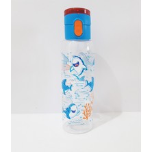 500 ml Desenli Şeffaf Matara Okul Için Suluk Su Matarası
