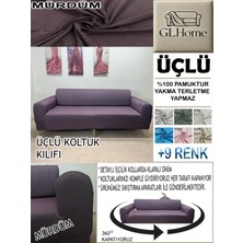 %100 Pamuk Petek Kumaş 3 Lü  Komple Giydirme Kanepe & Çekyat, Bohem, Porto, Vb. Model Koltuk Kılıfı