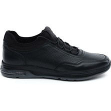 Greyder 18231 Siyah Hakiki Deri Erkek Sneaker Ayakkabı