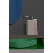 Hill Homes Krom Gümüş Yapışkanlı Havluluk Havlu Askısı Metal Havlu Tutacağı Banyo Mutfak Havluluğu