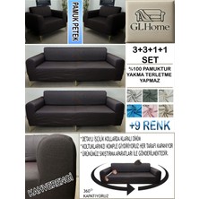 %100 Pamuk Petek Kumaş  3+3+1+1 Komple Giydirme Kanepe&çekyat, Bohem, Porto, Vb. Model Koltuk Kılıfı