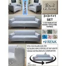 %100 Pamuk Petek Kumaş  3+3+1+1 Komple Giydirme Kanepe&çekyat, Bohem, Porto, Vb. Model Koltuk Kılıfı