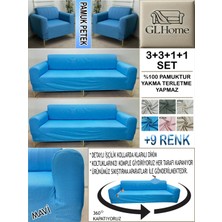 %100 Pamuk Petek Kumaş  3+3+1+1 Komple Giydirme Kanepe&çekyat, Bohem, Porto, Vb. Model Koltuk Kılıfı