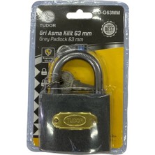 Tudor 63 mm Kısa Gri Asma Kilit