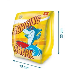 2-6 Yaş Shark Yüzme Kolluk ve Can Simidi Şişme Kolluk ve Simit Set