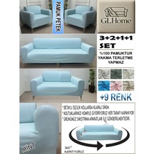 %100 Pamuk Petek Kumaş 3+2+1+1 Komple Giydirme Kanepe&çekyat, Bohem, Porto, Vb. Model Koltuk Kılıfı