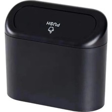 Toyota Aygo 2005-2006-2007-2008-2009-2010-2011-2012-2013-2014 Oto Araba Çöp Kutusu Organizer Itme Kapaklı Çöp Kovası Siyah