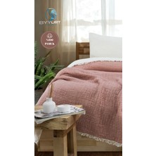 %100 Pamuk Müslin Çift Kişilik Yorgan Kiremit Kiremit - 220X240
