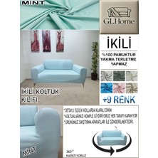 %100 Pamuk Petek Kumaş Çift Kişilik Komple Giydirme 2'li Kanepe, Bohem,porto, Vb Model Koltuk Kılıfı