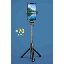 GULE Bluetooth Tripod & Selfie Çubuğu Uzaktan Kumandalı Katlanabilir Taşınabilir