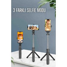 GULE Bluetooth Tripod & Selfie Çubuğu Uzaktan Kumandalı Katlanabilir Taşınabilir