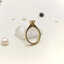 0.19CT I Color Pırlanta Tek Taş Yüzük 14 Ayar Altın Hd Videolu