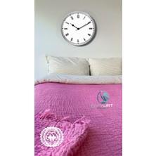%100 Pamuk Müslin Pike Çift Kişilik Fuşya 230X240 - Fusya