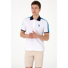 U.s. Polo Assn. Beyaz Erkek Regular Fit Polo T-Shirt DMK:2104262.T-KENTAS