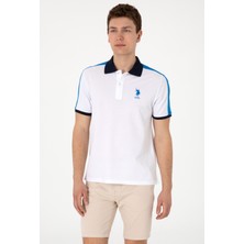 U.s. Polo Assn. Beyaz Erkek Regular Fit Polo T-Shirt DMK:2104262.T-KENTAS