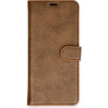 Oppo Reno 11F Kılıf Trend S Plus Kapaklı Kılıf - Taba - NVRS9786-6019