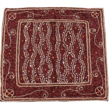 Yeni El Işi Otantik Ince Kum Boncuklu Masa Sehpa Fiskos Örtüsü 5955