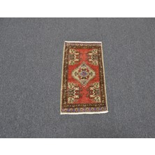 Vintage El Dokuma Nadir Anadolu Yün Halı 5978