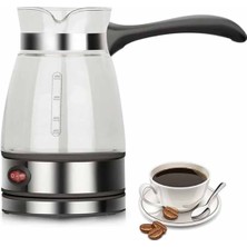 Elektrikli Cam Cezve 500ML Türk Kahvesi Makinesi 700W Pratik Kahve Pişirme