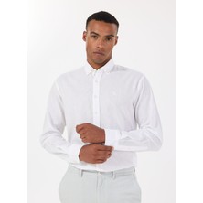 Altınyıldız Classics Comfort Fit Düğmeli Yaka Beyaz Erkek Gömlek ACE020252163_BYZ