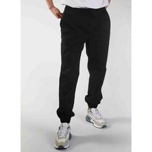 Lee Cooper Jogger Orta Bel Rahat Kesim Bilekte Lastikli Paça Siyah Erkek Pantolon