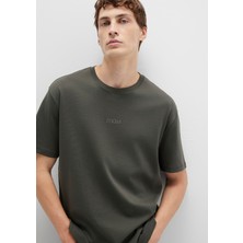 Mavi Mavi Logo Haki Basic İnterlok Tişört 0613102-71553