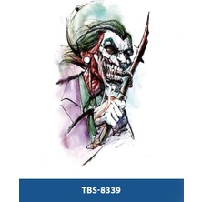 Tattoo TBS-8339 Orta Boy Renkli Joker Desen Geçici Dövme