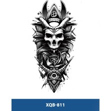 Tattoo XQB-811 Orta Boy Kurukafa Etnik Desen Geçici Dövme