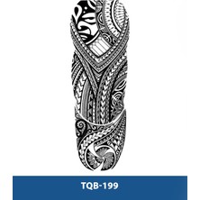 Tattoo TQB-199 Etnik Şematik Desen Geçici Kol Dövmesi