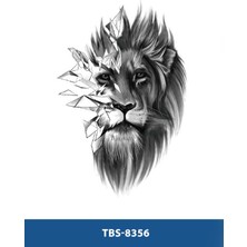 Tattoo TBS-8356 Orta Boy Aslan Desen Geçici Dövme