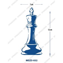 Tattoo MGZS-052 Yarı Kalıcı Satranç Şah Taşı Desen Dövme