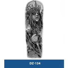 Tattoo DZ-134 Kraliçe Kadın Desen Geçici Kol Dövmesi-Tatto