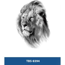 Tattoo TBS-8394 Orta Boy Aslan Desen Geçici Dövme