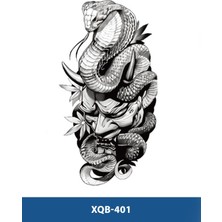 Tattoo XQB-401 Orta Boy Kobra Yılan Desen Geçici Dövme-Tatto