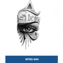 Tattoo MTBS-004 Orta Boy Mısır Yazısı ve Göz Desen Geçici Dövme-Tatto