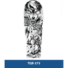 Tattoo TQB-273 Kurt ve Kadın Desen Geçici Kol Dövmesi-Tatto