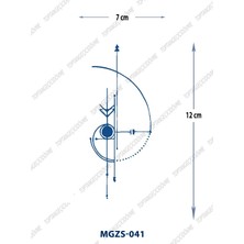 Tattoo MGZS-041 Yarı Kalıcı Ok ve Şema Desen Dövme-Tatto
