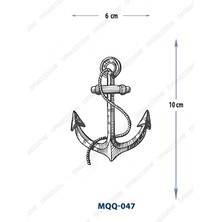 Tattoo MQQ-047 Çapa Desen Geçici Dövme-Tatto