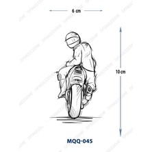 Tattoo MQQ-045 Motorcu Desen Geçici Dövme-Tatto