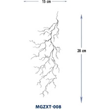 Tattoo MGZXT-008 Şimşek Desen Geçici Yarım Kol Kaplama Dövmesi-Tatto