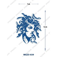 MGZS-039 Yarı Kalıcı Medusa Yılan Desen Dövme-Tatto