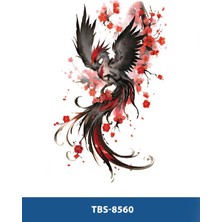 Tattoo TBS-8560 Orta Boy Anka Kuşu Desen Renkli Geçici Dövme-Tatto