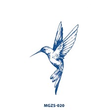 Tattoo MGZS-020 Yarı Kalıcı Sinek Kuşu Desen Dövme-Tatto