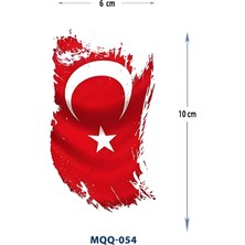Tattoo MQQ-054 Türk Bayrağı Desen Geçici Dövme