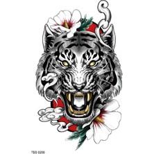Tattoo TBS-8258 Orta Boy Kaplan Desen Renkli Geçici Dövme