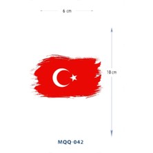 Tattoo MQQ-042 Türk Bayrağı Desen Geçici Dövme