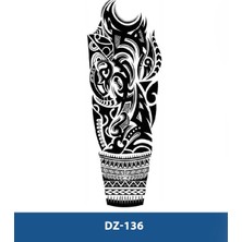 Tattoo DZ-136 Etnik Şematik Desen Geçici Kol Dövmesi