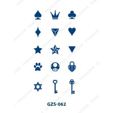 Tattoo GZS-062 Yarı Kalıcı Mini Toplam Desen Dövme